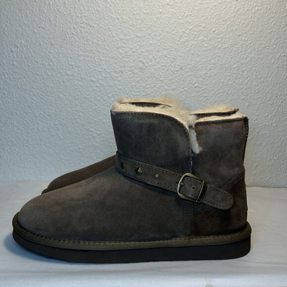 NWT BearPaw Imani seal brown Women’s Size 9 Ankle Boots warm shoes never wet - Picture 2 of 7